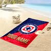 Name Custom Cruz Azul Print Beach Towel, Large Soft Quick Dry Towel for Beach Camping Swimming