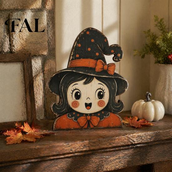 Halloween Tiered Tray Decorations Decorations, Wooden Tabletop Ornaments, Vintage Centerpiece Table Centerpieces for Home Kitchen