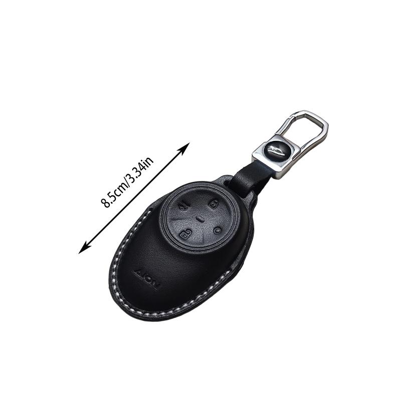 Genuine Leather Car Key Case Cover Fob For Gac Aion S Plus V Y Lx Ia5 Ge3 Ga3S Rex New Energy Trumpchi Keychain Durable