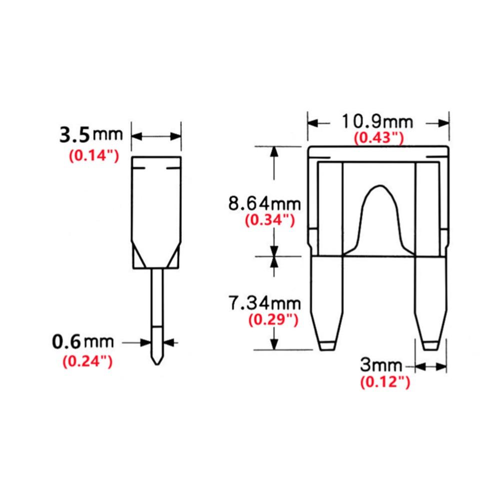 Medium Blade Type Automobile Fuse Combination Fuse Set Automobile with Box Clip