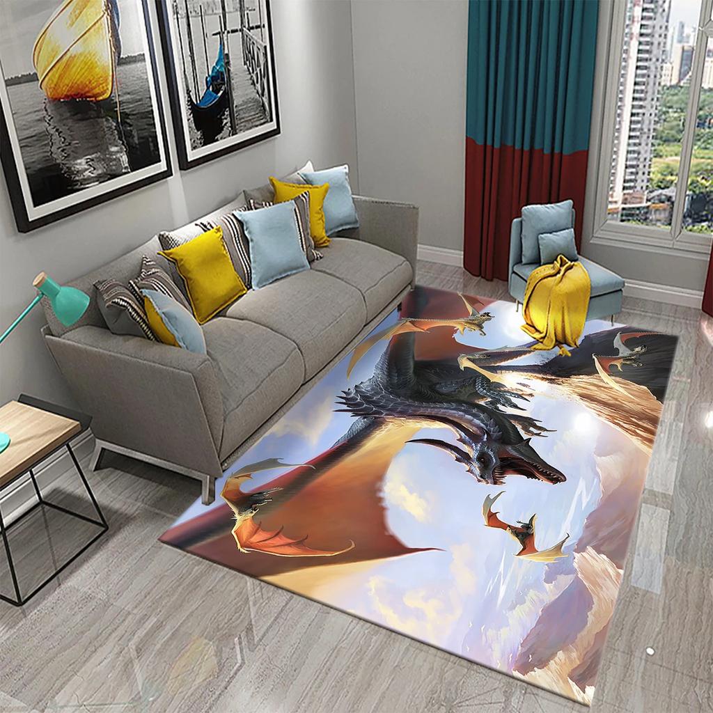 3D Forest Magical Creature Carpet for Home Decor Carpet Living Room Kids Bedroom Doormat Floor Mat Carpet Bathroom Anti Slip Rug