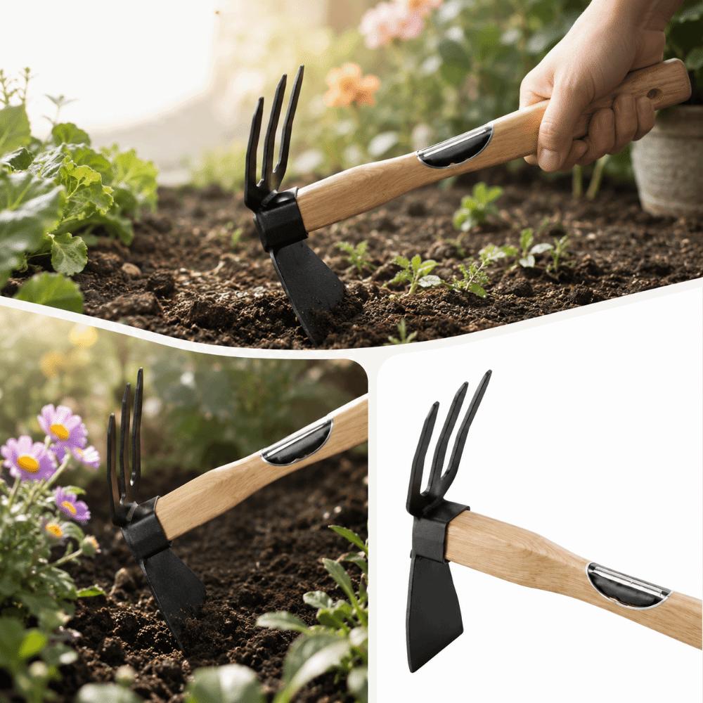 Lightweight Design Small Hand Hoe High-Strength Metal Head Manual Garden Tool Outdoor Spaces