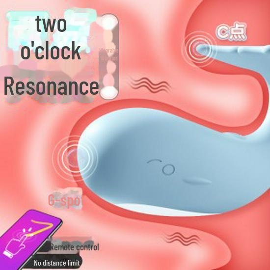 Miji Pipi Whale Wearable Vibrator Mini Program - Adult Female Toy for Vibration and Fun.
