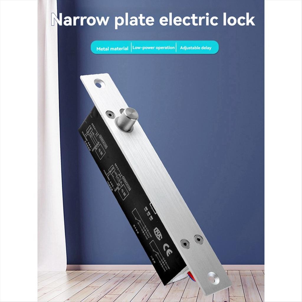 A89X DC12V Electric Bolt Lock Mortise Deadbolt 2000Kg/4409lb Force Narrow Type Circuit for Enhanced Daily Security