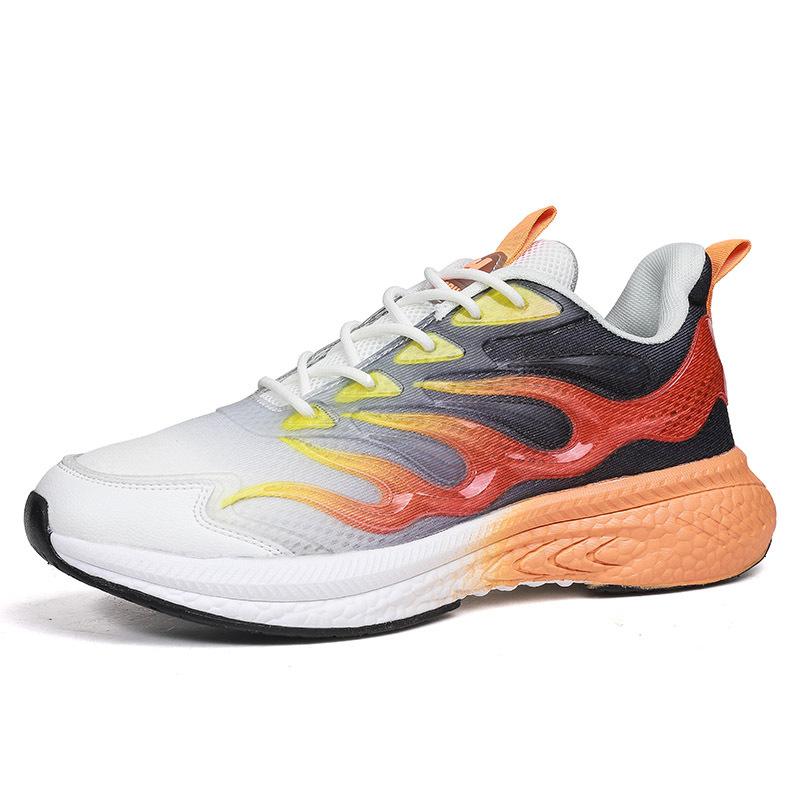

Men s shoes summer and autumn mesh breathable luminous live broadcast hot trend popcorn running sports shoes trendy shoes 39
