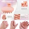 Full Silicone Scalp Massage Shampoo Brush,Head Scrubber with Soft Bristles,Women/Children Hair Comb Hairbrush