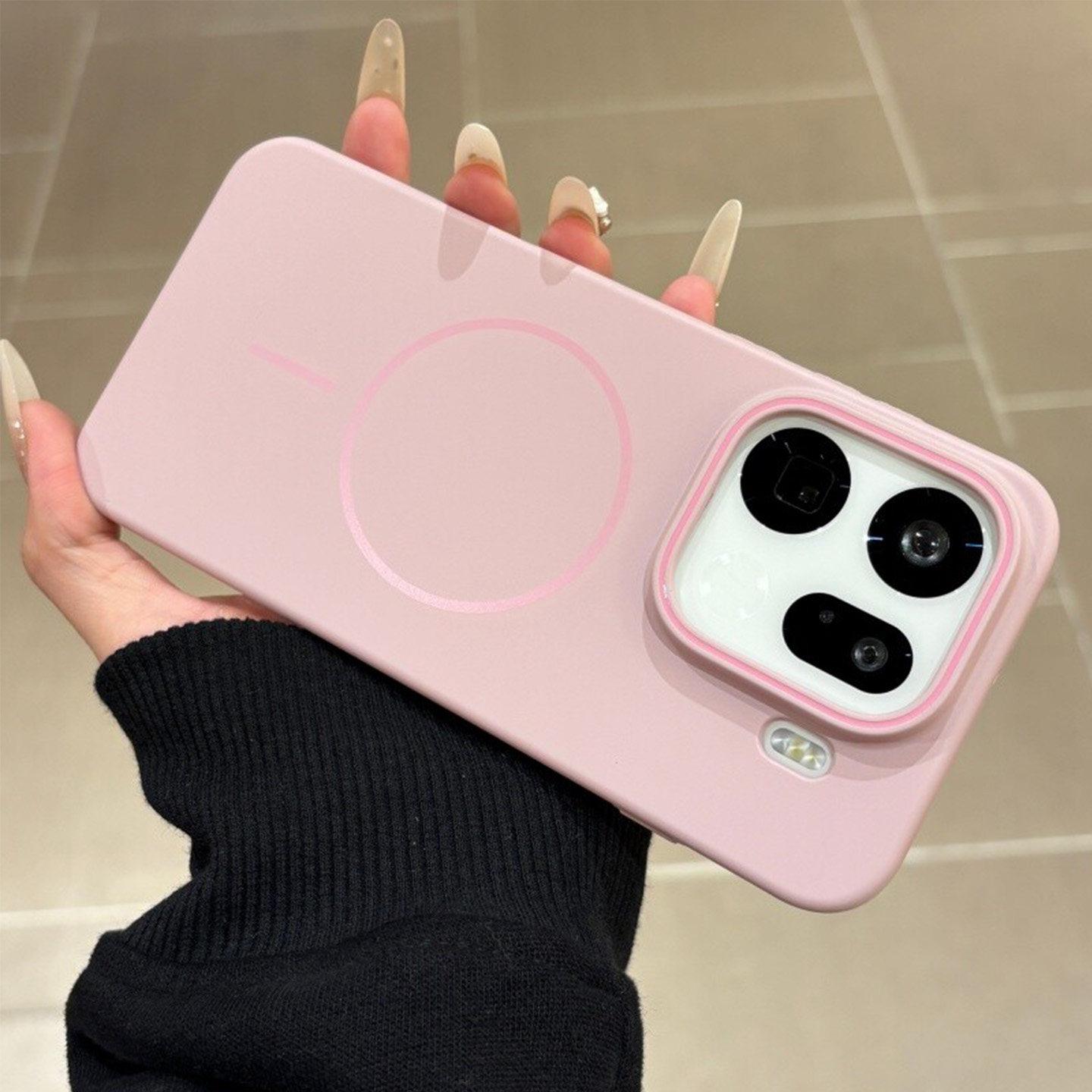 al Slim Hard PC For  Magnetic Phone Case For OPPO Reno 1 14 13 12 Pro Wireless Charge Shockproof Matte Cover Funda OPPO Reno12
