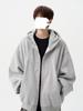 Men's Winter Hooded Cardigan - Trendy Casual Loose-Fit Pure Color Zipper Jacket