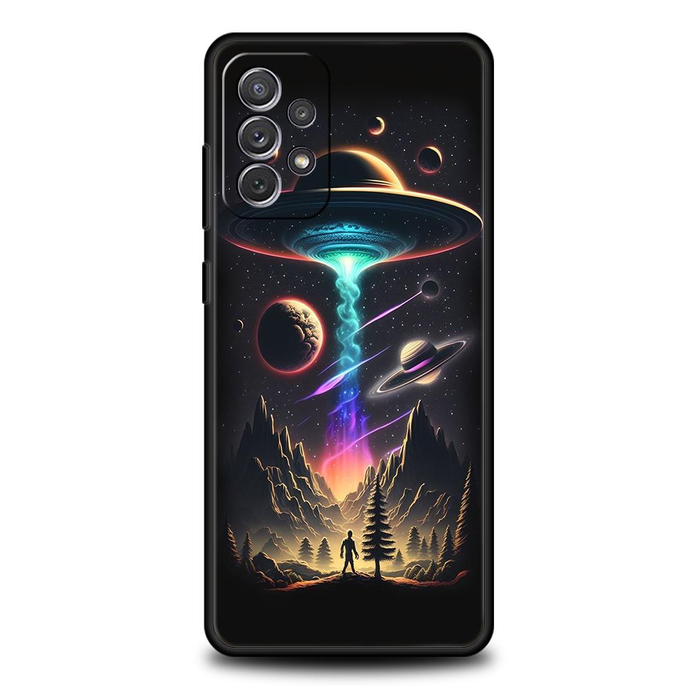 

Инопланетный марсианский НЛО Чехол для телефона для Samsung Galaxy A55 A35 A15 A14 A25 A54 A51 A71 A72 A73 A32 A52 A52S A41 5G Силиконовый корпус Capas Samsung A52s 5G