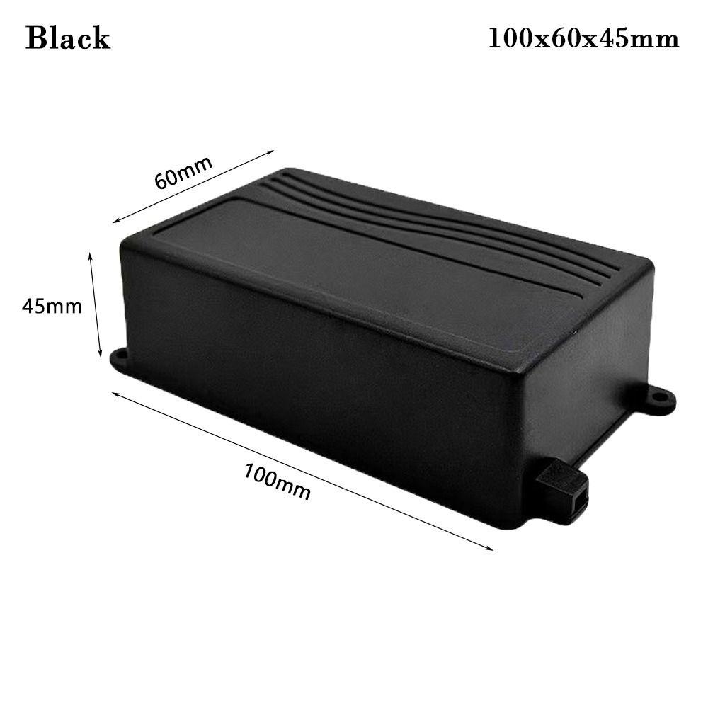 ABS Plastic DIY Housing Instrument Electronic Project Box Waterproof PCB Circuit Board Box 9 Styles Black