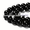 Natural Wujin Black Obsidian Round Loose Beads for DIY Jewelry Accessories