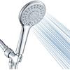 DOILIESE Shower Heads with Handheld Spray 5-Mode Hand Held Shower Head with Long Hose, High Pressure and Detachable, with Hose 60 Inch, Chrome