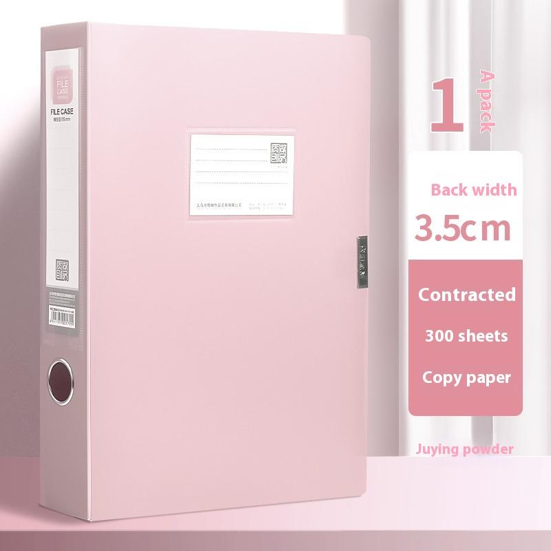 1pcs 3.5cm Large Capacity A4 File Folder Multifunctional Waterproof Document Organizer Dustproof Desktop Storage Document Holder