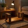 Solid Wood Retro Chinese Style Antique Shelf Desktop Tea Cup Shelf Staircase Display Shelf Tea Pot Tea Set Storage Shelf