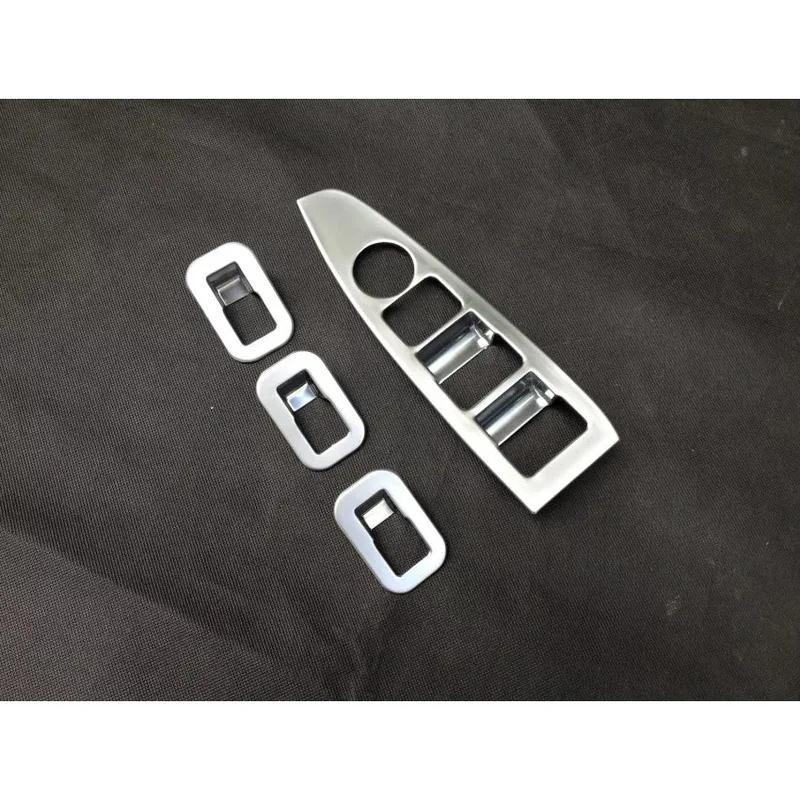 ABS Chrome Interior Door Window Lift Switch Button Panel Frame Cover Trim Fit For Mazd@ CX-5 CX5 2013~2016