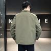 New Men's Handsome Jacket Jacket Lapel Autumn Coat Simple Spring and Autumn Korean Version Versatile Casual Top