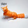 Flexible Fox Action Figure Articulated Collectible Figurine, 3D Printed Fidget Toy, Cute Animal Desktop Ornaments Desk Decor with Movable Joints