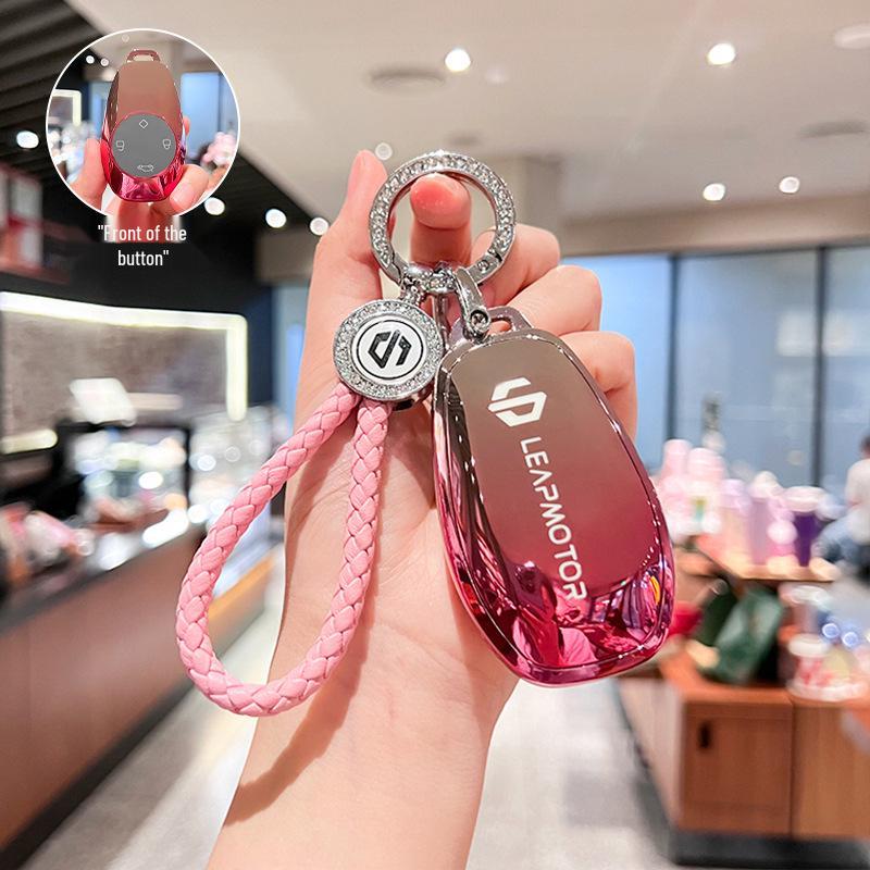 Leapmotor T03/S01 Key Case for Men & Women - Protective Car Remote Cover, 2021 Model