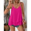 Strapless Sleeveless Double-layer Flowing Suspender Summer Fashion Comfortable Versatile Loose Casual Women Vest