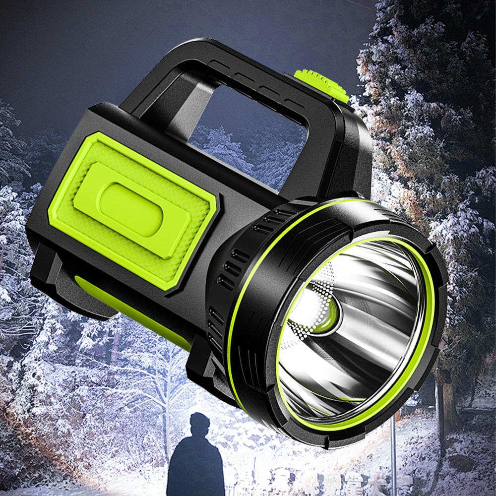 

Перезаряжаемый фонарик 2000 лм Мощный прожектор Светодиодный Супер яркий Ручной фонарь Ночная работа Аварийный Открытый Рыбалка Кемпинг Лампа with side light-600LM