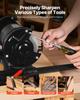 Multi-Grind Sharpening System, Vari-Grind Pro Sharpening Jig Kit for 6" & 8" Bench Grinders with Platform, Long Support Arm & Fingernail Gouge Jig,