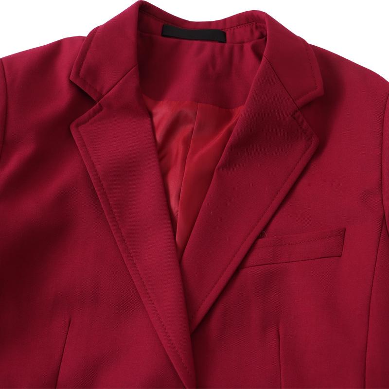 Damen Campus-Stil Anzugjacke - Herbst 2021 Professionelles Interview-Oberteil für Studierende