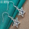 AAA Zircon Star Earrings Silver Fashion Jewelry