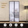 Screen Door 35.4* 82.7 Inches Mesh Curtain Mosquito Net with Adhesive Tape and Thumbtacks Mosquito Flies for Bedroom Baby Room Patio Balcony(Black)