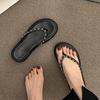 New Internet Celebrity High-end Cool Slippers Women's Summer Wear Fashion Versatile with Skirt Thick-bottomed Flip-flops