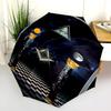 1PC Freemasonry Umbrella Portable Folding Umbrella Iron Frame Hole Bone Structure Outdoor Home Umbrella A5
