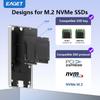 EAGET Ultra-thin SSD NVMe M.2 Adapter, USB 3.2 Gen 2 (10 Gbps) To NVMe PCI-E, Supports 2230/2242 Form Factor SSDs (No SSD Included)