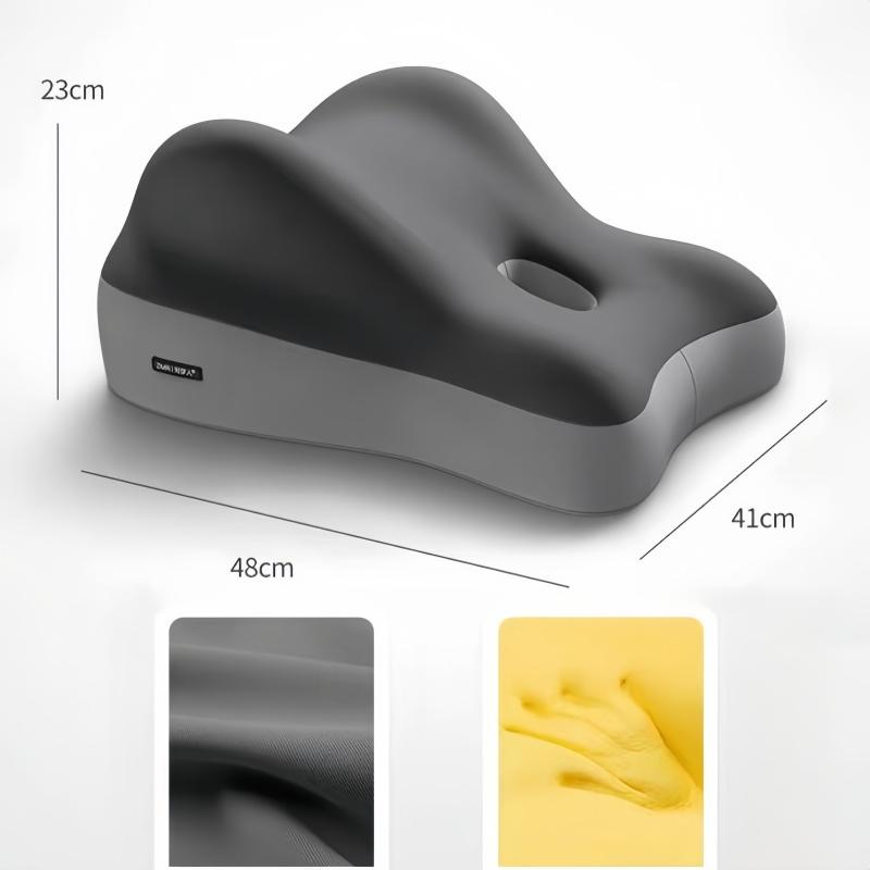 Memory Foam Lumbar Cushion Ergonomic Back Support Pillow With Breathable Cover For Office Chair Car Seat Bed Backrest