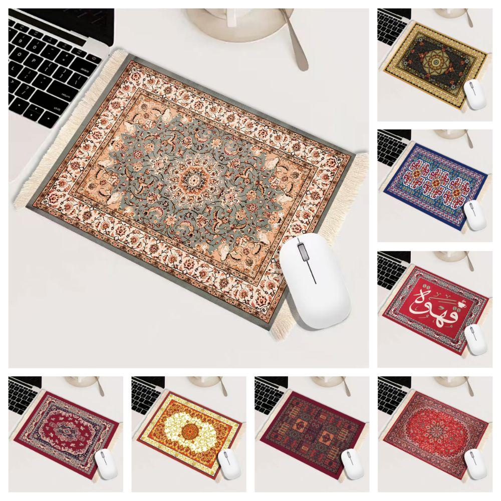 with Tassel Desk Mat Bohemia Computer Table Mat Multifunctional Carpet Mouse Pad  Gaming Setup