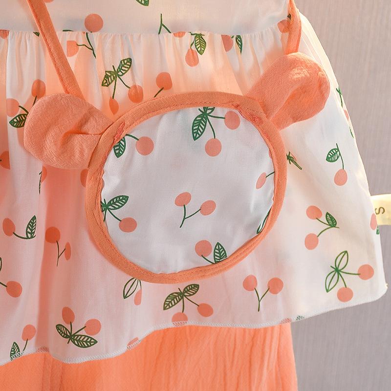Girls Summer Princess Two Piece Set Short Sleeve Top And Skirt Fashionable Outfit For Little Kids