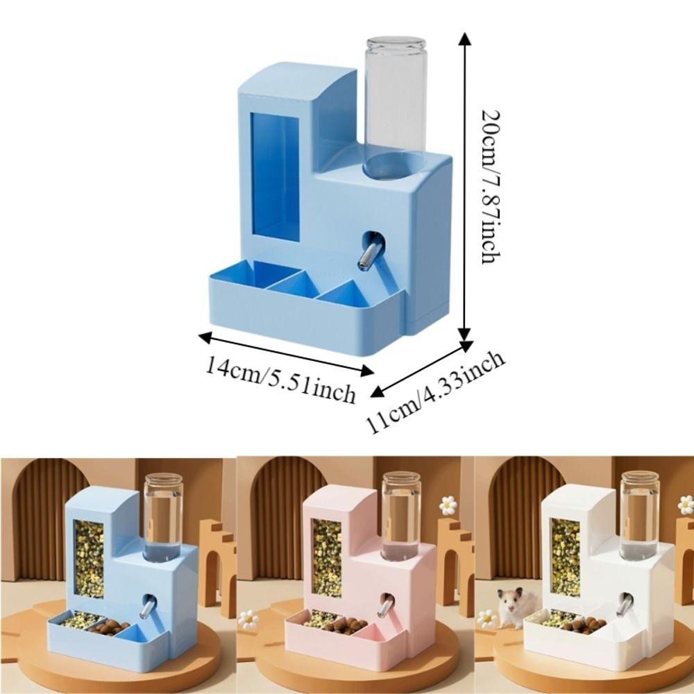 Large Capacity Hamster Water Bottle No Drip Food Water Dispenser Pet Water Kettle for Rat Rabbit