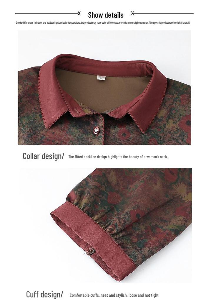 Lightweight Long-Sleeve Jacket for Elderly Women - Ideal for Spring and Autumn