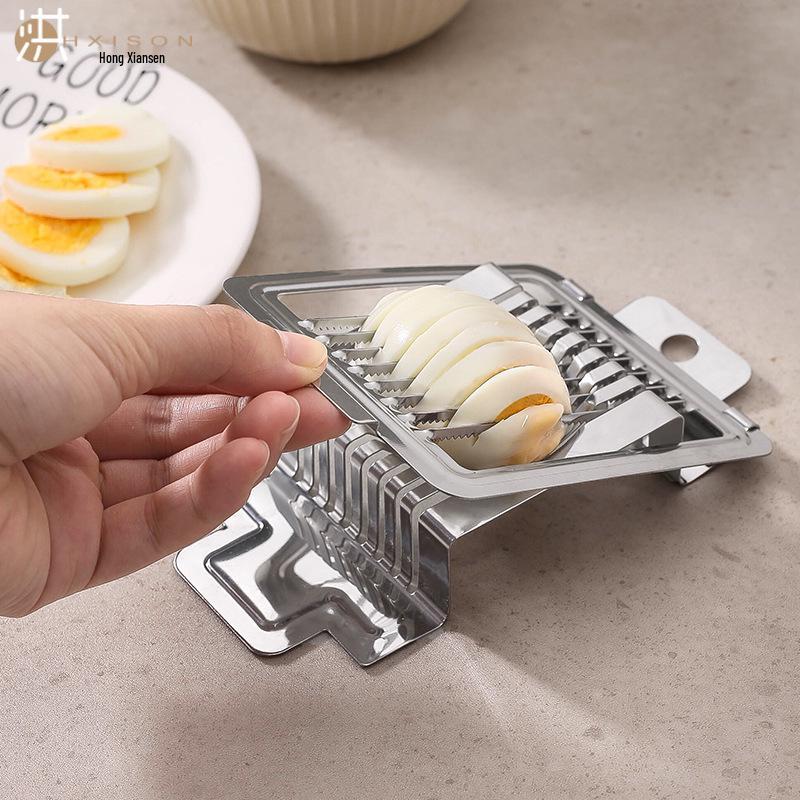 430 Stainless Steel Egg Slicer: Multifunctional Kitchen Gadget for Eggs and Century Eggs