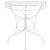 VidaXL Vintage Semi-circular Metal Side Table 72x36x74 Cm Silver