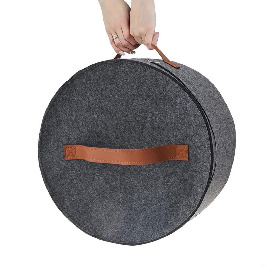 Hat Storage Box Travel Hat Box Large Round Hat Carrier Case Organizer or Women Cowboy Hat Organizer FoldableTravel Cap Boxes