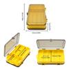 13 Grid Double Sided Fishing Tackle Box Placing Baits Plastic Tackle Box Waterproof Portable Lure Storage Container
