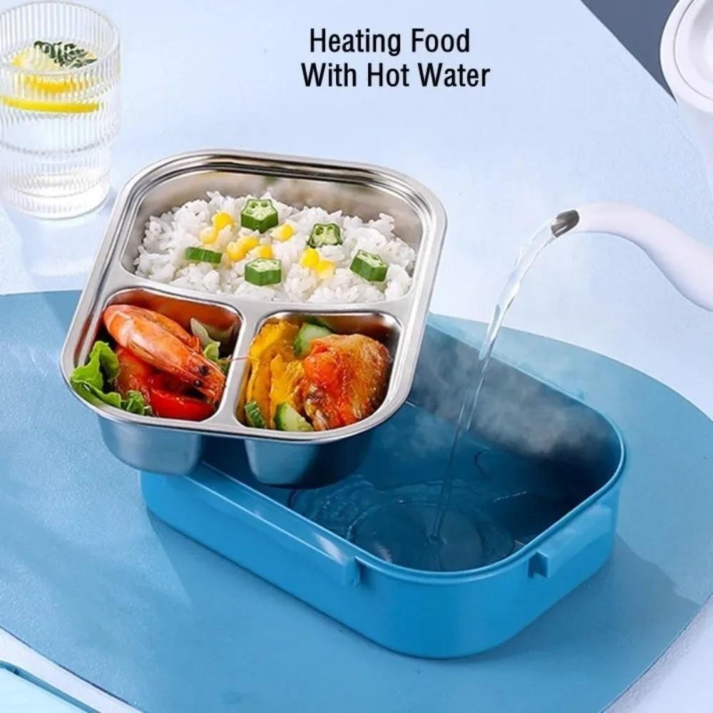 304 Stainless Steel Fresh-keeping Box Sealed Food Storage Box Thermal Lunch Box  Refrigerator