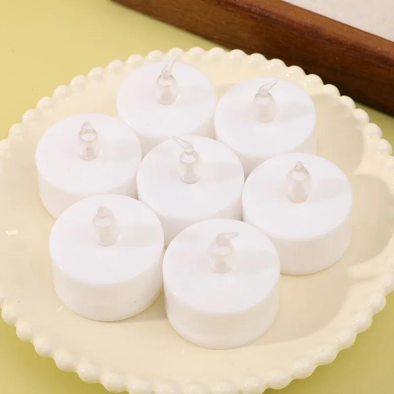 Mini Flameless Electronic Candle Light LED Battery Powered Warm Light Wedding Party Christmas Halloween New Year Home Decoration Supplies