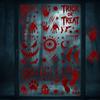 Reusable Bloody Handprint Stickers Self-adhesive Footprint Glass Stickers  Wall Decoration