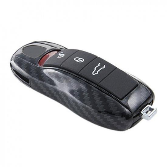 ABS Carbon Fiber Remote Key Cover Case Fob For Porsche Panamera Cayenne Macan SU