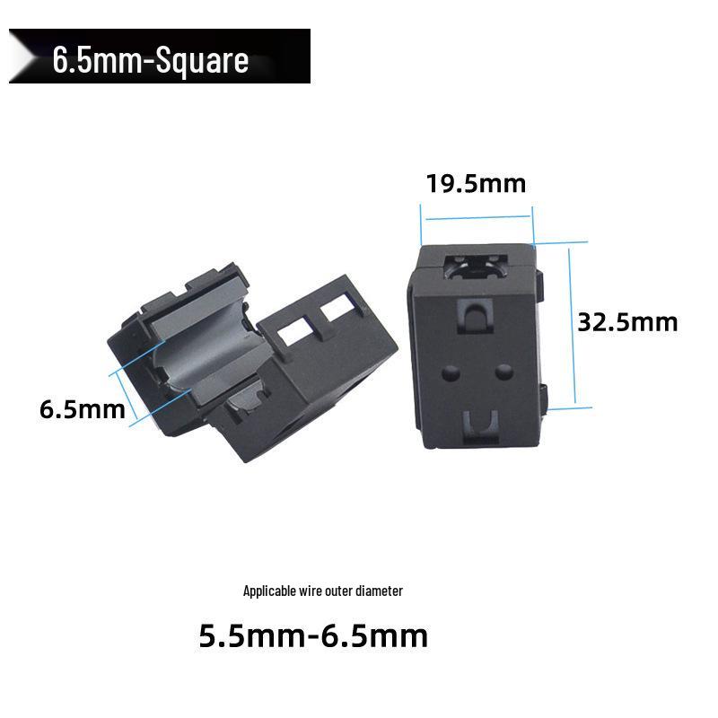 Snap-On Nickel-Zinc Ferrite Core Magnetic Ring for Anti-Interference Shielding