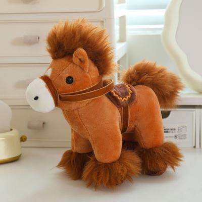 Cute Horse Plush Toys Mascot Dolls Zodiac Pony Figurine 2026 Horse Plush Doll  Home Decoration
