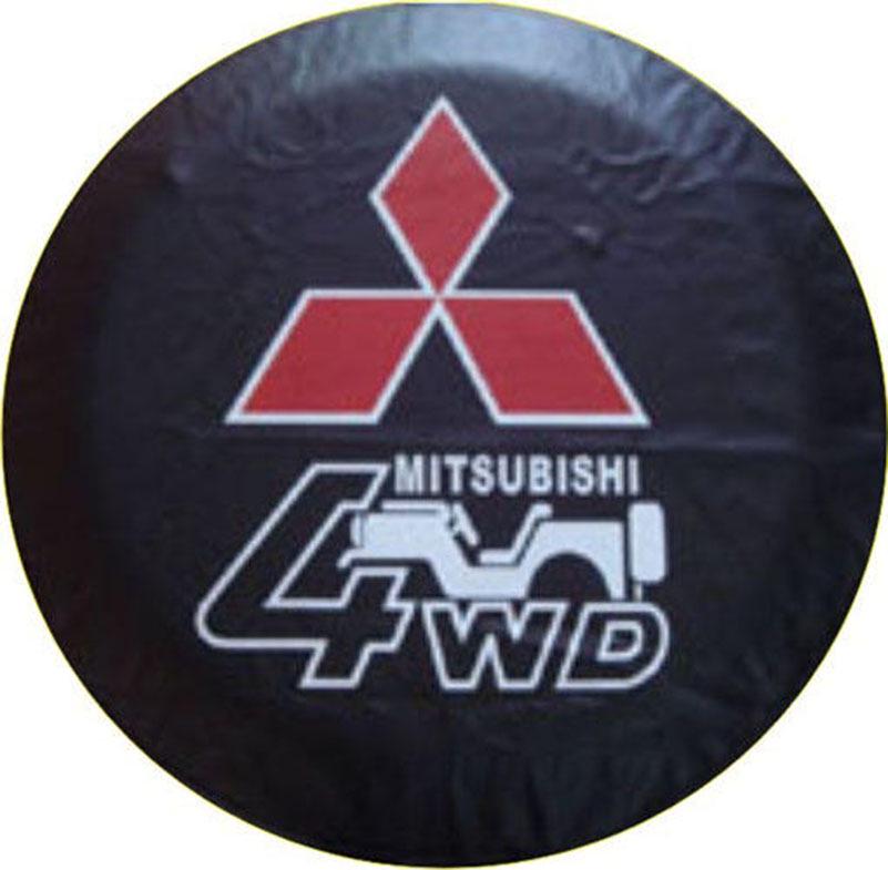 Schwarz-Gold PVC-Leder Ersatzradabdeckung für Mitsubishi Pajero V73 Cheetah - Universell passend für Geländewagen.