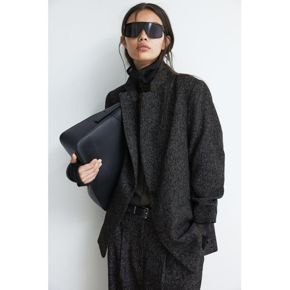 

Куртка HM Gather Sleeve Black Melange