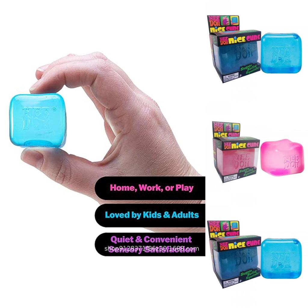 Stress Relief Needoh Nice Cube Sensory Squeeze Toy For Kids And Adults