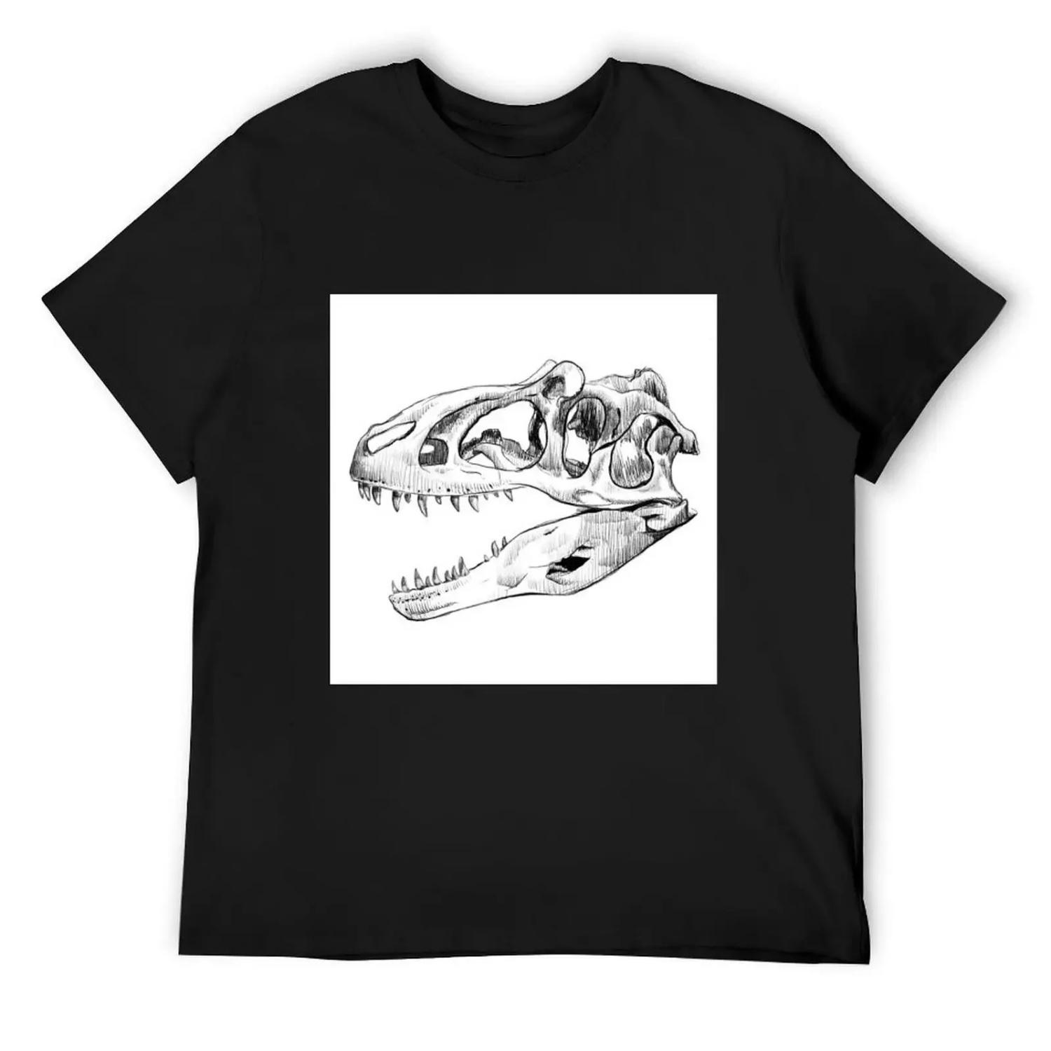 

Allosaurus skull T-Shirt sublime plus sizes heavyweights topping oversized t shirts for men XXXXXL різнокольоровий